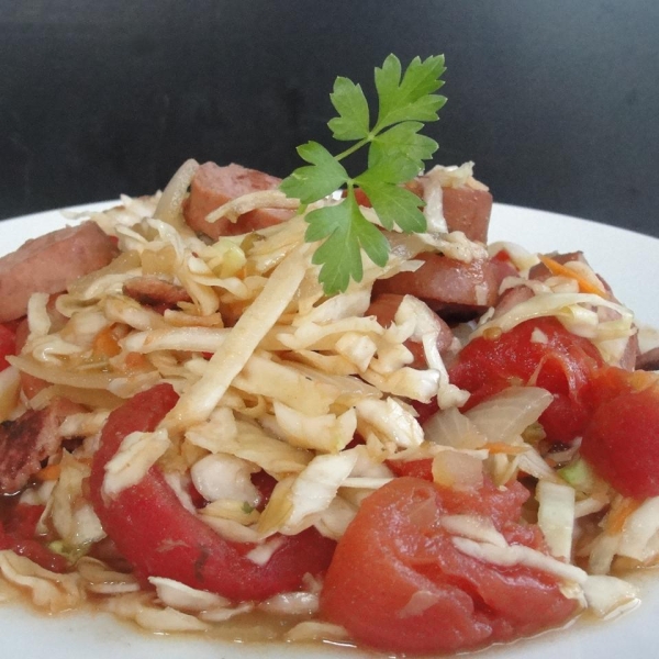 Mom's Polish Stewed Cabbage