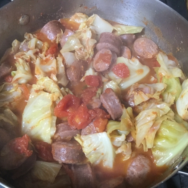 Mom's Polish Stewed Cabbage