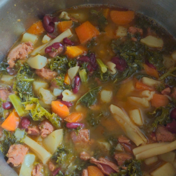 Easy Portuguese Kale Soup