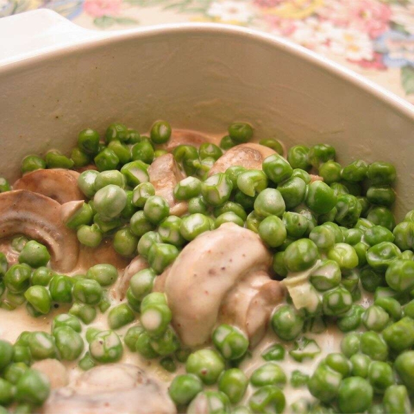 Creamy Mushroom Peas