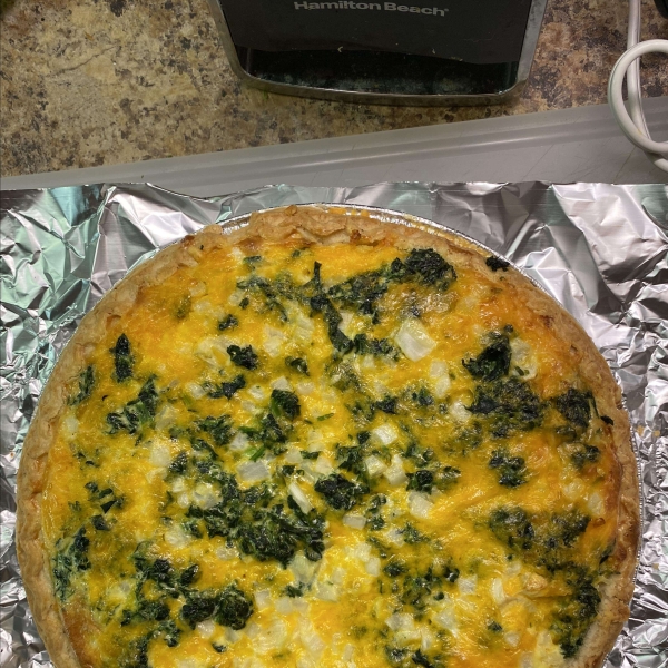 Potato, Spinach, and Cheese Quiche