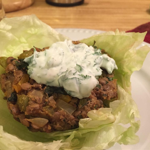 Cumin-Spiced Red Lentil Burgers