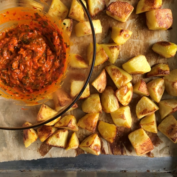 Roasted Potatoes with Harissa Butter