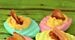 Family Ties Chipotle Deviled Eggs and Bacon