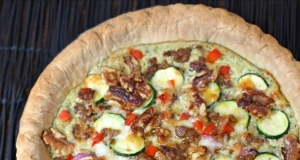 Italian Sausage Ricotta Pesto Pie