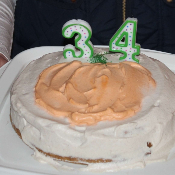 Pumpkin Magic Cake with Maple Cinnamon Whipped Cream