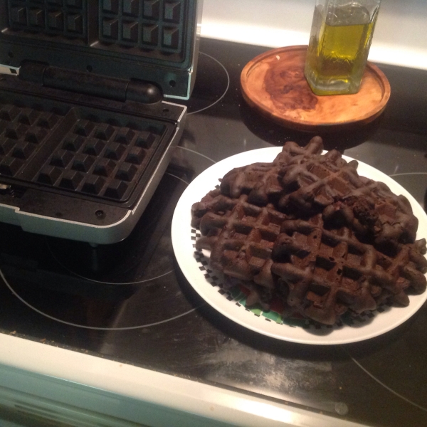 Waffle Iron Brownies