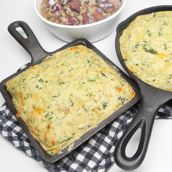 Spinach Artichoke Cornbread