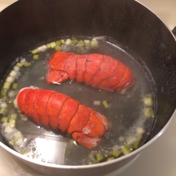 Lobster Tails in Champagne