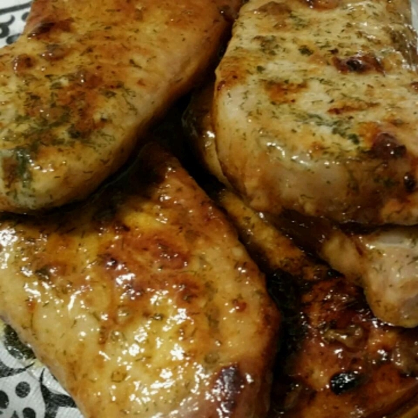 Dill and Honey Pork Chops