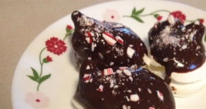 French Peppermint Cookies with Chocolate Ganache