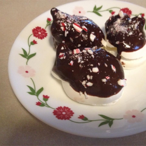 French Peppermint Cookies with Chocolate Ganache