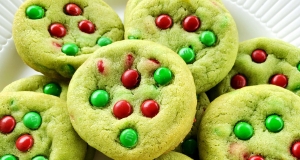 Grinch Cookies with M&M's®