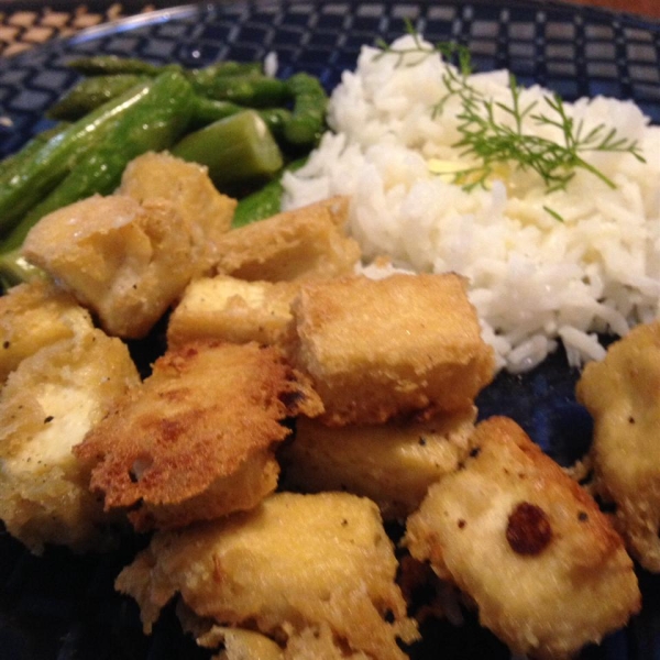 Tahini-Battered Tofu