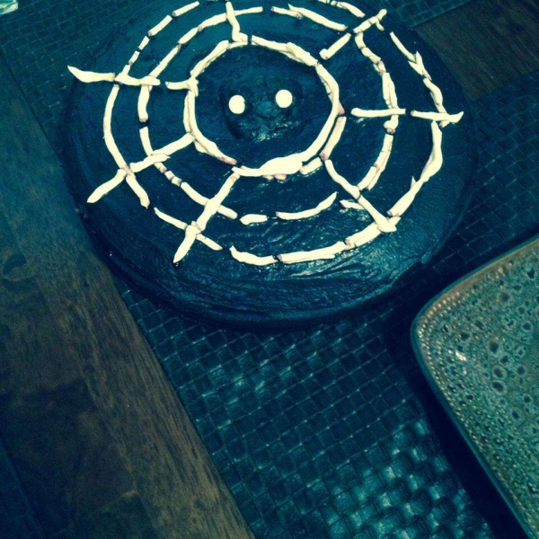 Spiderweb Pumpkin Cheesecake