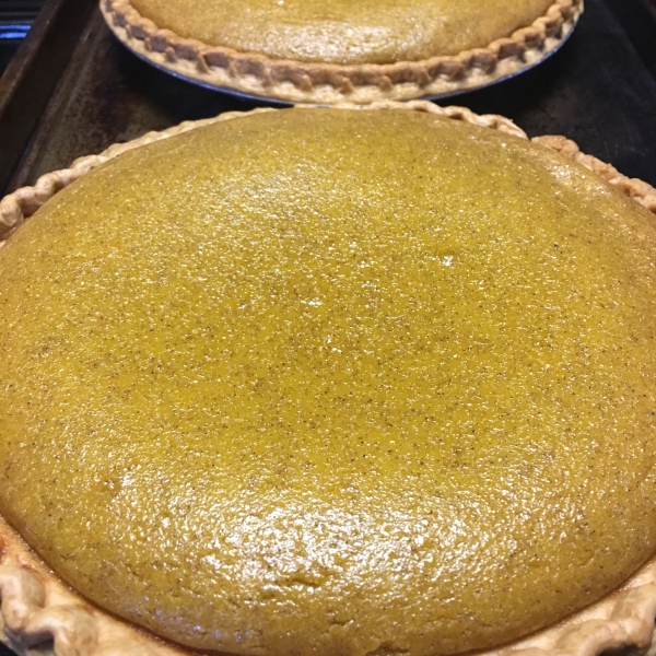 Grandma's Sweet Hubbard Squash Custard Pie