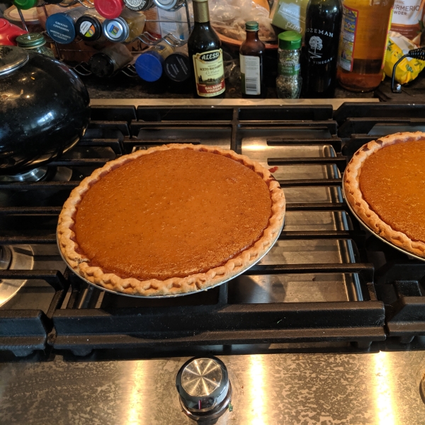 Grandma's Sweet Hubbard Squash Custard Pie