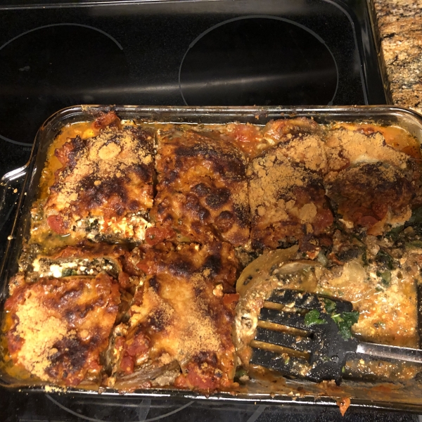 Jorge's Pasta-less Eggplant Lasagna