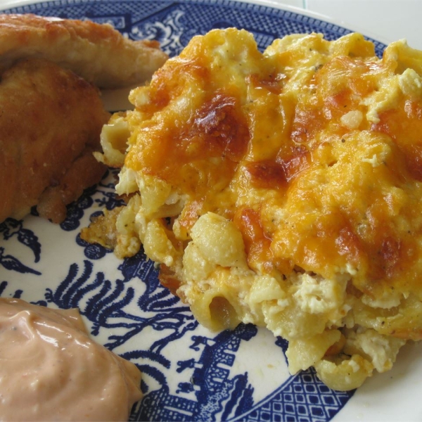 Lazy Baked Macaroni and Cheese