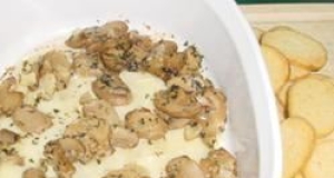 Baked Brie with Mushrooms and Almonds