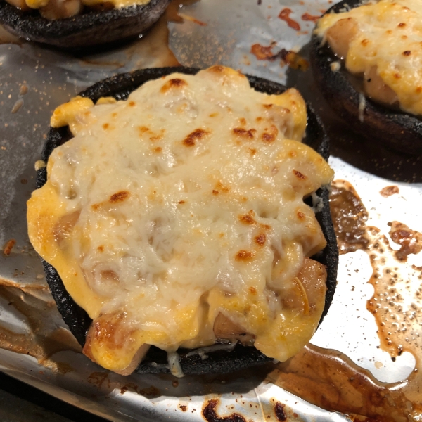 Scallop-Topped Portabello Mushrooms