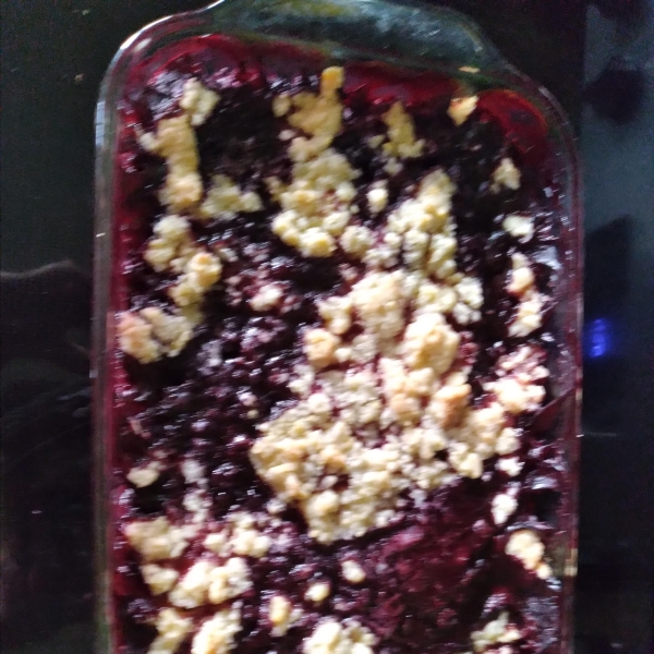 Warm Blueberry Cobbler