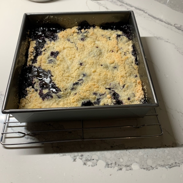 Warm Blueberry Cobbler