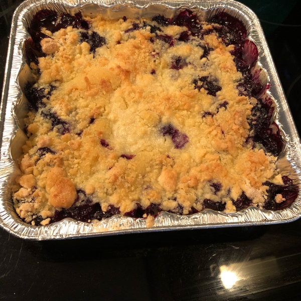 Warm Blueberry Cobbler