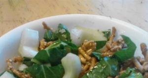 Bok Choy Salad with Chow Mein
