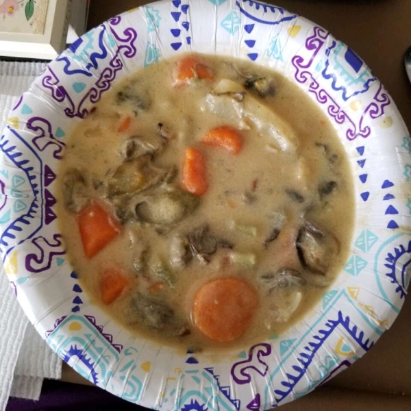 Oyster Stew with Evaporated Milk