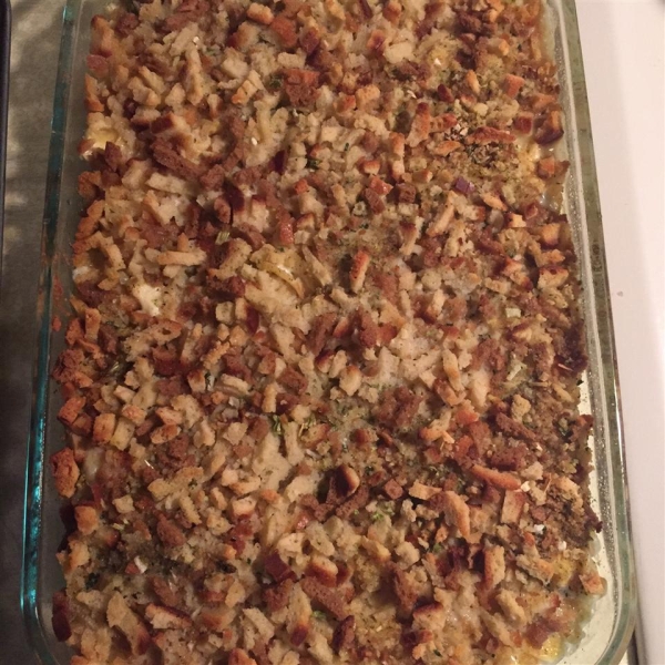 Quick and Easy Chicken and Stuffing Casserole