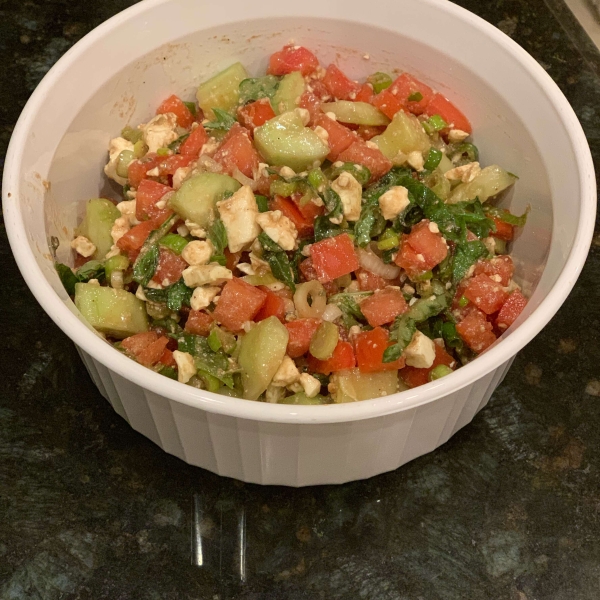 Tomato, Basil, and Feta Salad