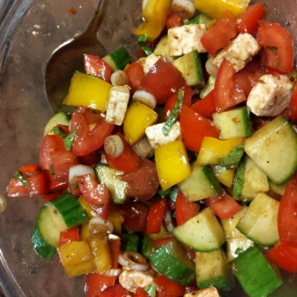 Tomato, Basil, and Feta Salad