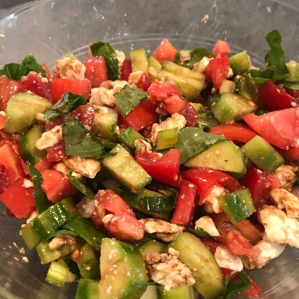 Tomato, Basil, and Feta Salad