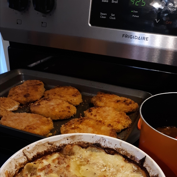 Swiss Cheese and Bacon Scalloped Potatoes