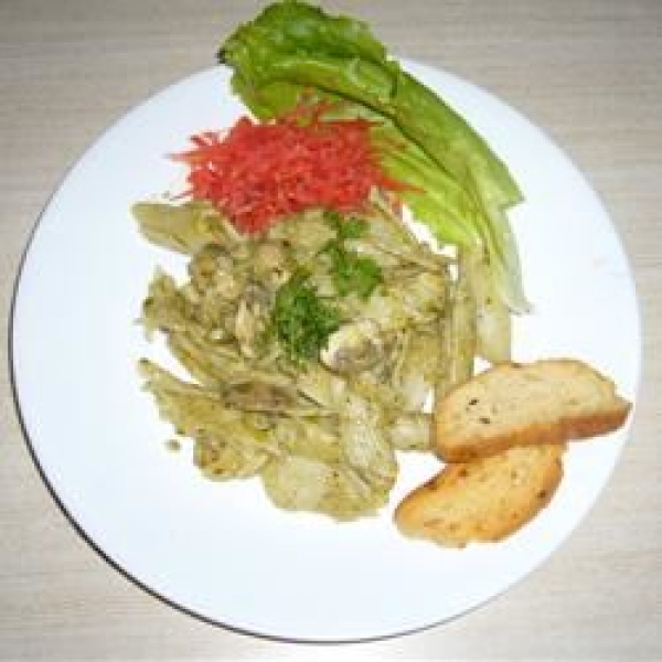 Penne With Garlic Pesto