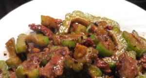 Bitter Melon and Black Bean Sauce Beef