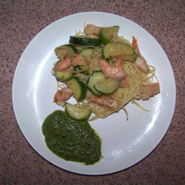 Summery Shrimp with Pesto