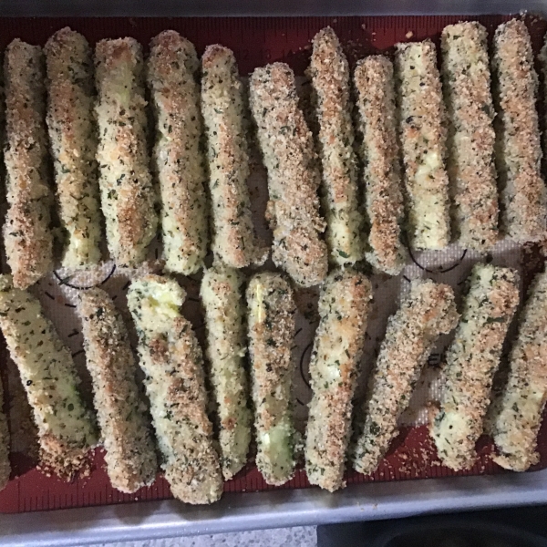 Baked Zucchini Parmesan Fries