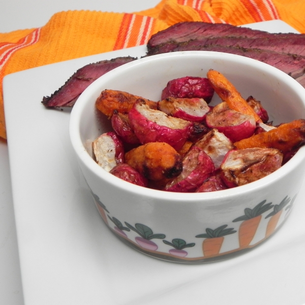 Roasted Carrots and Radishes