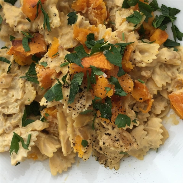 Isa's Butternut Squash Vegan Alfredo Pasta