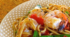 Spicy Thai Shrimp Pasta