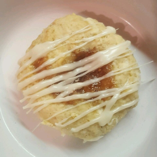 Tyler's Raspberry Thumbprints with White Chocolate Glaze