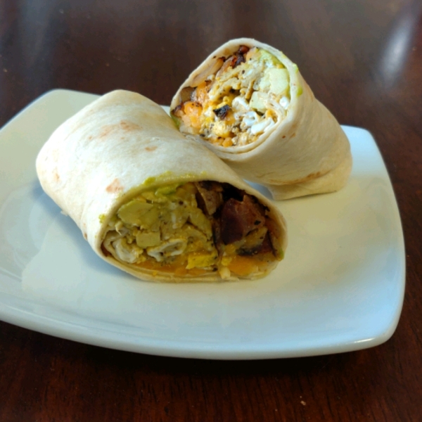 Flannery's Bacon Avocado Burritos