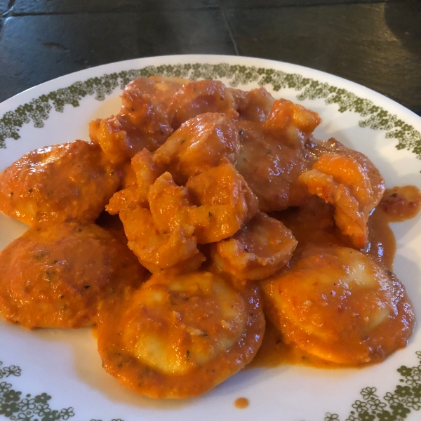 Ravioli With Shrimp Rose Sauce