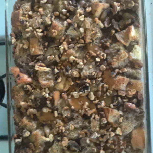 Walnut Banana Bread Pudding