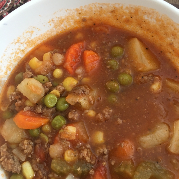 Ground Beef Vegetable Soup