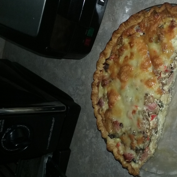 Ham and Wild Rice Quiche