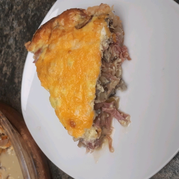 Ham and Wild Rice Quiche