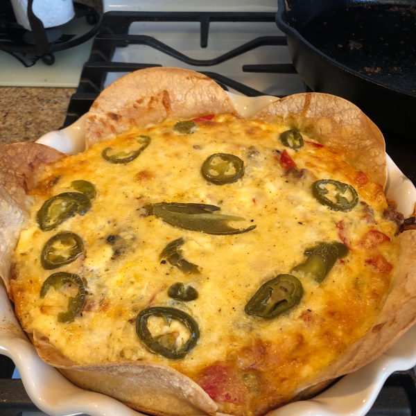 Corn Tortilla Quiche